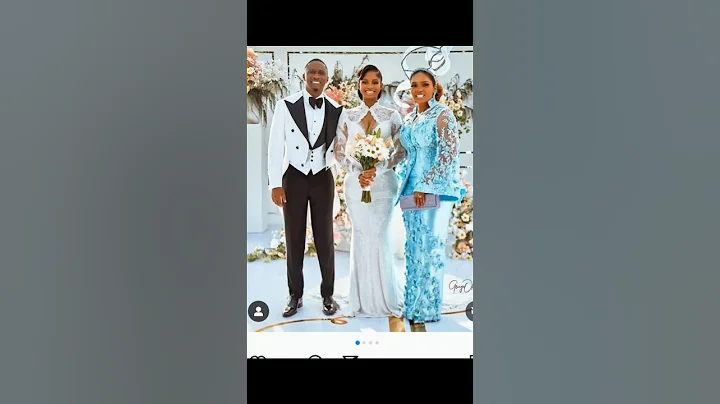 Iyabo Ojo and her daughter Pricillia,son in-law Juma Jux on their Wedding day