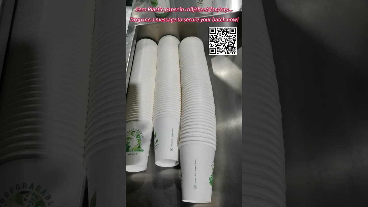 Zero Plastic Paper Cup with Custom Design