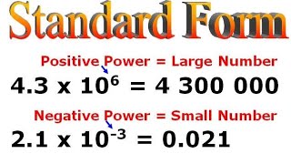 standard form - OL Math - Edexcel