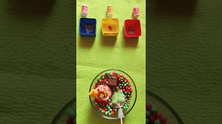 Nano block cake vs labubu lollipop and minecraft in styrofoam and origami#shorts