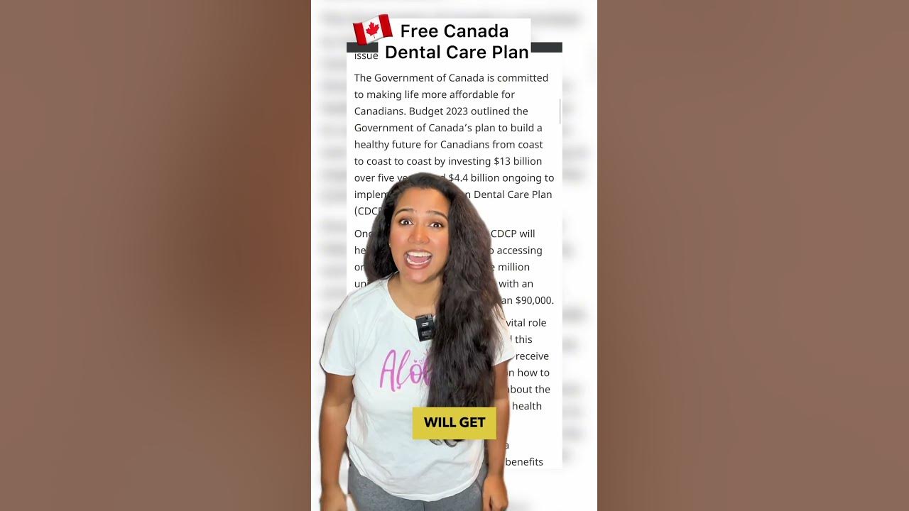 Free Canada Dental Care Plan CDCP YouTube