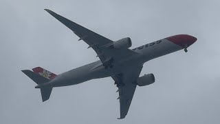 •A350 approaching POP mid rain📸✈️•30/04/2026