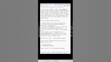 PostgreSQL 18 installeren op Ubuntu 24.04 LTS 🚀 Stapsgewijze handleiding | PostgreSQL-installatie...