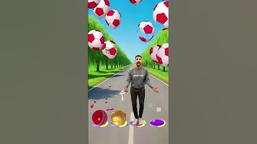 I am jomp color football to Pac-Man, jumbi, dinosaur and siron#shorts #youtubeshorts #funny