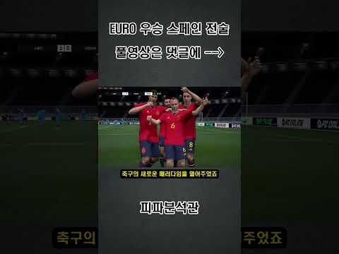 [인트로] EURO 우승 스페인 전술