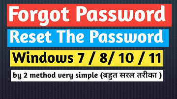 How to Reset forgot password Windows 8/ 10 / 11  Using Command Prompt (with Disk/Usb) #mksmartgyan