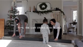 vlog: how we spent the last days of 2023 + unboxing our new rug + spring decor haul + new years eve