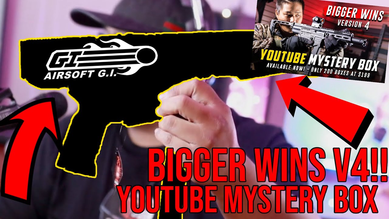 Airsoft GI BIGGER WINS YouTube Unboxing Airsoft Mystery Box Version 4