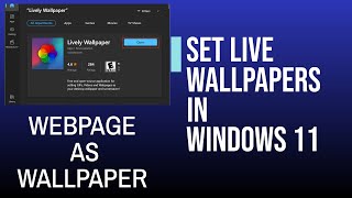 Information How to set up a live wallpaper that features your favorite video or webpage in windows!! News