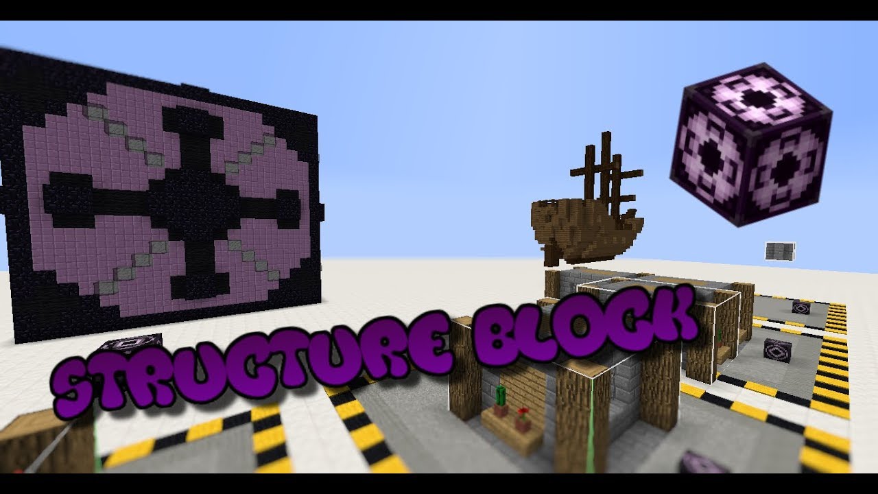 Como utilizar el Structure block! Minecraft YouTube