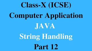 JAVA String Handling Part 12: Alphabetic Pattern
