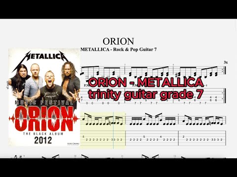 ORION - Trinity Rock & Pop Grade 7 Guitar - SLOW and FULL SPEED Version