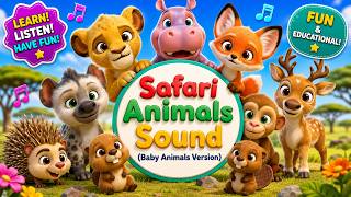 Baby Safari Animal Sounds for Kids 🦁🦊🦌 | Learn Animal Sounds screenshot 4