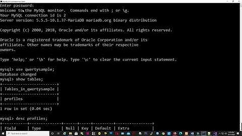 CSharp and MySQL (MariaDB) - Connecting and Inserting Record in the Database