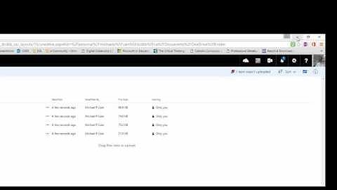 Uploading a folder to OneDrive for Business