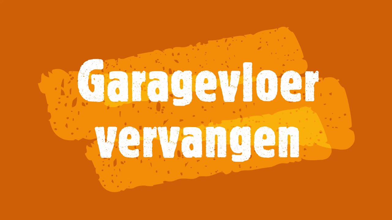 Garagevloer vervangen