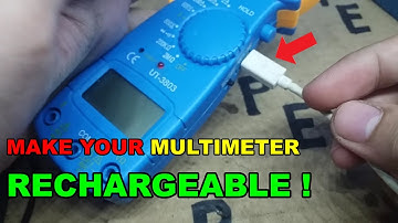 How to Make Your Multimeter RECHARGEABLE || hacking a multimeter