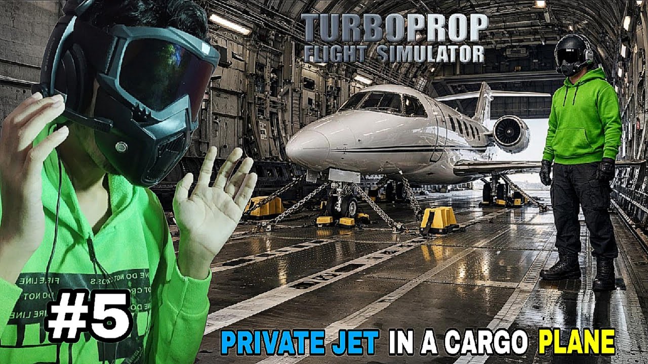 Delivering a Small Private Plane with a Cargo Plane | Turbo Prop Flight Simulator | Armed Gaming 2.0