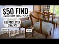 Restoring 4 Vintage Henredon Rattan Barrel Chairs | Full Makeover