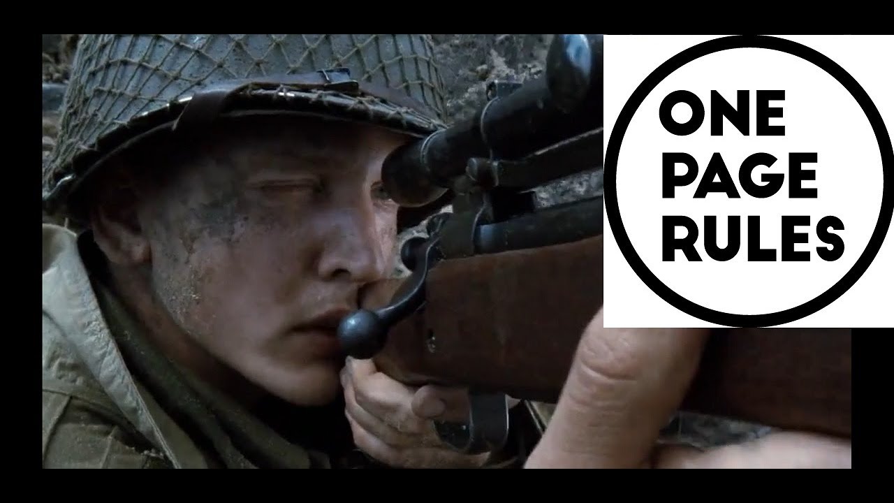 Sniper Jackson in One Page Rules