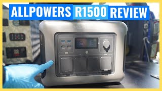 ALLPOWERS R1500 Portable Home Backup Power Station and Solar | Review And Test | 1152wh 1800w