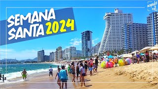 Así las PLAYAS de ACAPULCO en estas vacaciones de SEMANA SANTA 2024: EL MORRO.