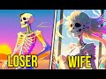 A Loser Skeleton Subdues Girl Who Is Ready For Anything In Order To Be With Him In A Group - Part 3