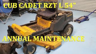 Cub Cadet Zero Turn RZT L 54' Annual Maintenance.