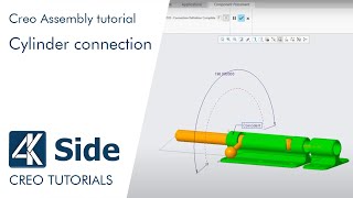 PTC Creo 4.0 tutorial: Cylinder connection