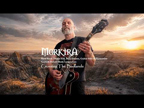 Gretsch Hollow Body Looper Jam | Hard Rock / Metal Riff, Bass, Drums, Guitar Solo & Harmonies