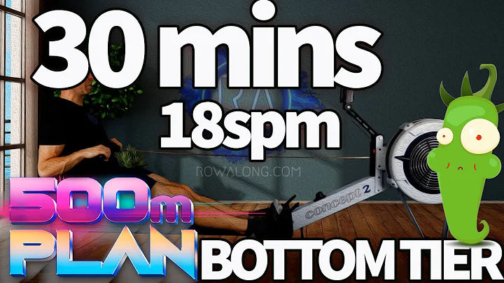 30 Minute Rowing Workout - Recharge | 500m Plan Week 2 Row 3 | RowAlong