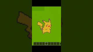 Minecraft Pixel Art Pikachu From Pokémon #minecraft