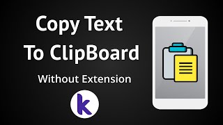 How to "Copy Text To Clipboard" without extension | Kodular screenshot 5