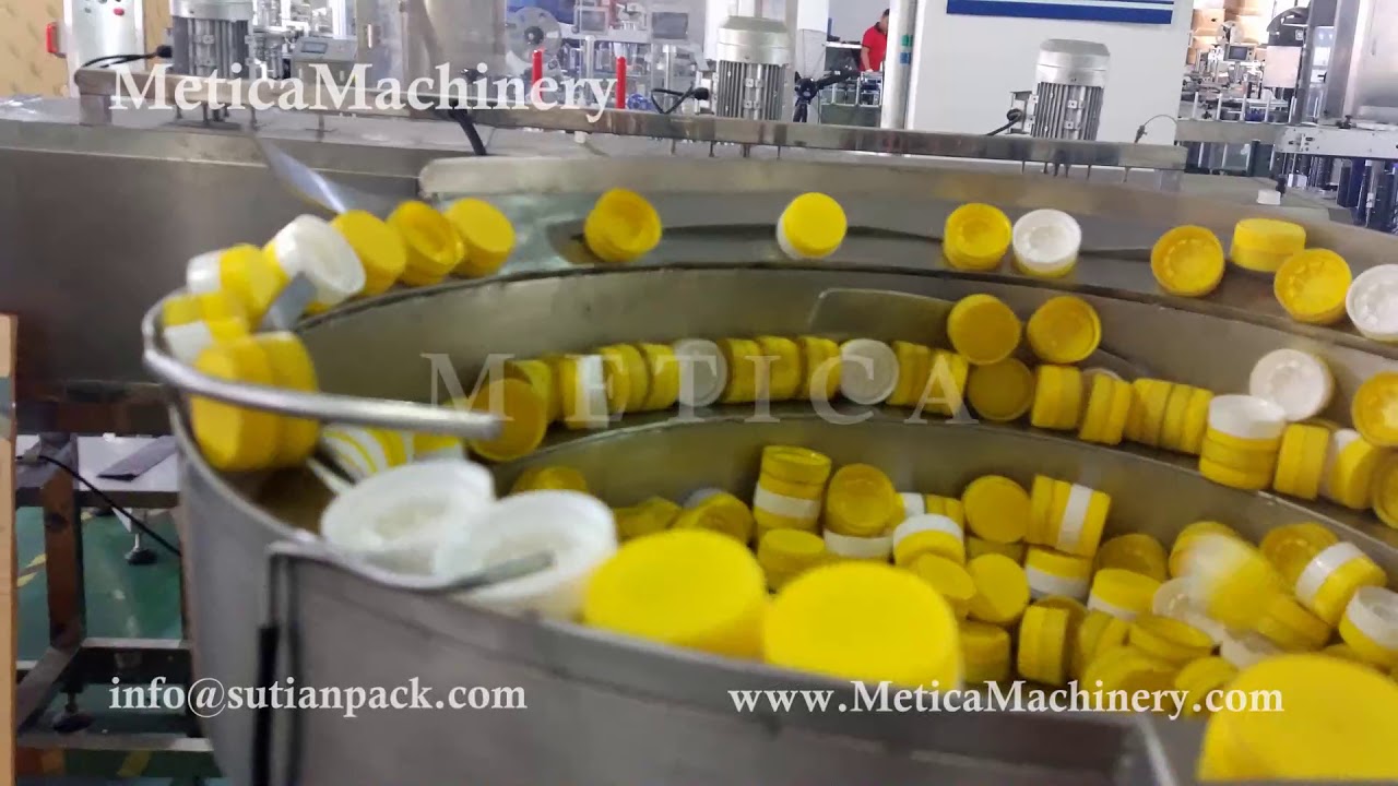 automatic capping machine for screw and press caps with vibration ...