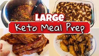 Large Keto Meal Prep / Batch Cooking | Easy Breakfast, Lunch, Dinner Recipes | 7/9/20