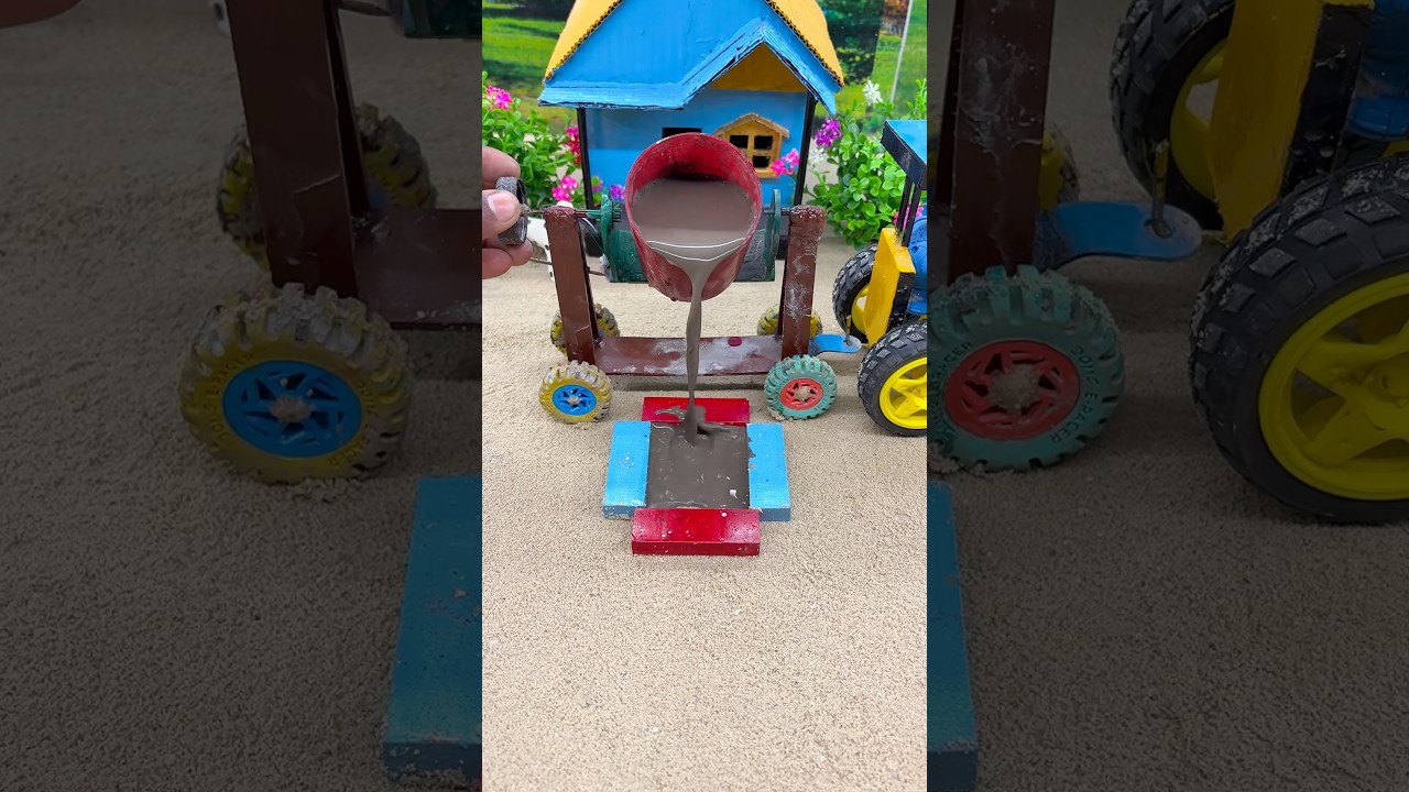 Real Working Tractor Sets Column Base | Construction Shorts