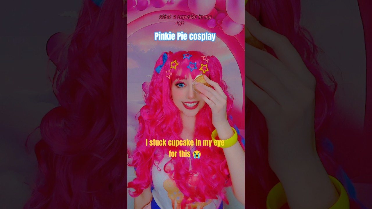 Stick a cupcake in my eye | Pinkie Pie #cosplay #shorts #mlp
