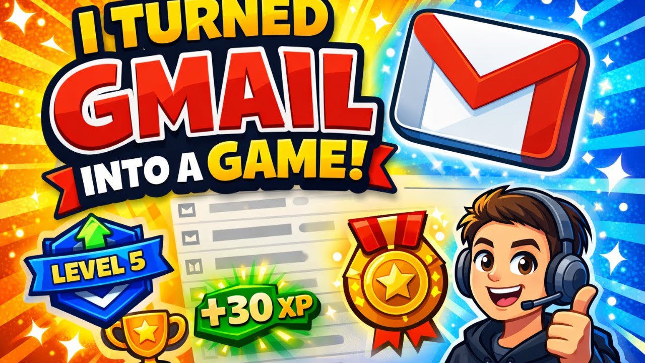 I Turned Gmail Into a Game (XP, Levels & Achievements) 🚀 | Chrome Extension v1.01