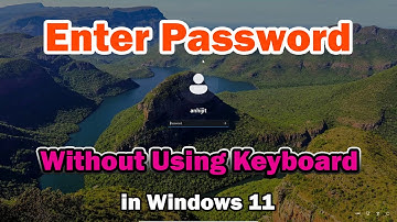 How To Enter Password Without Using Keyboard in Windows 11 PC or Laptop