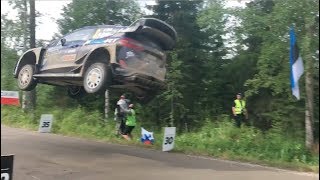 Ott Tänak´s 49-meters jump - WRC Neste Rally Finland 2017