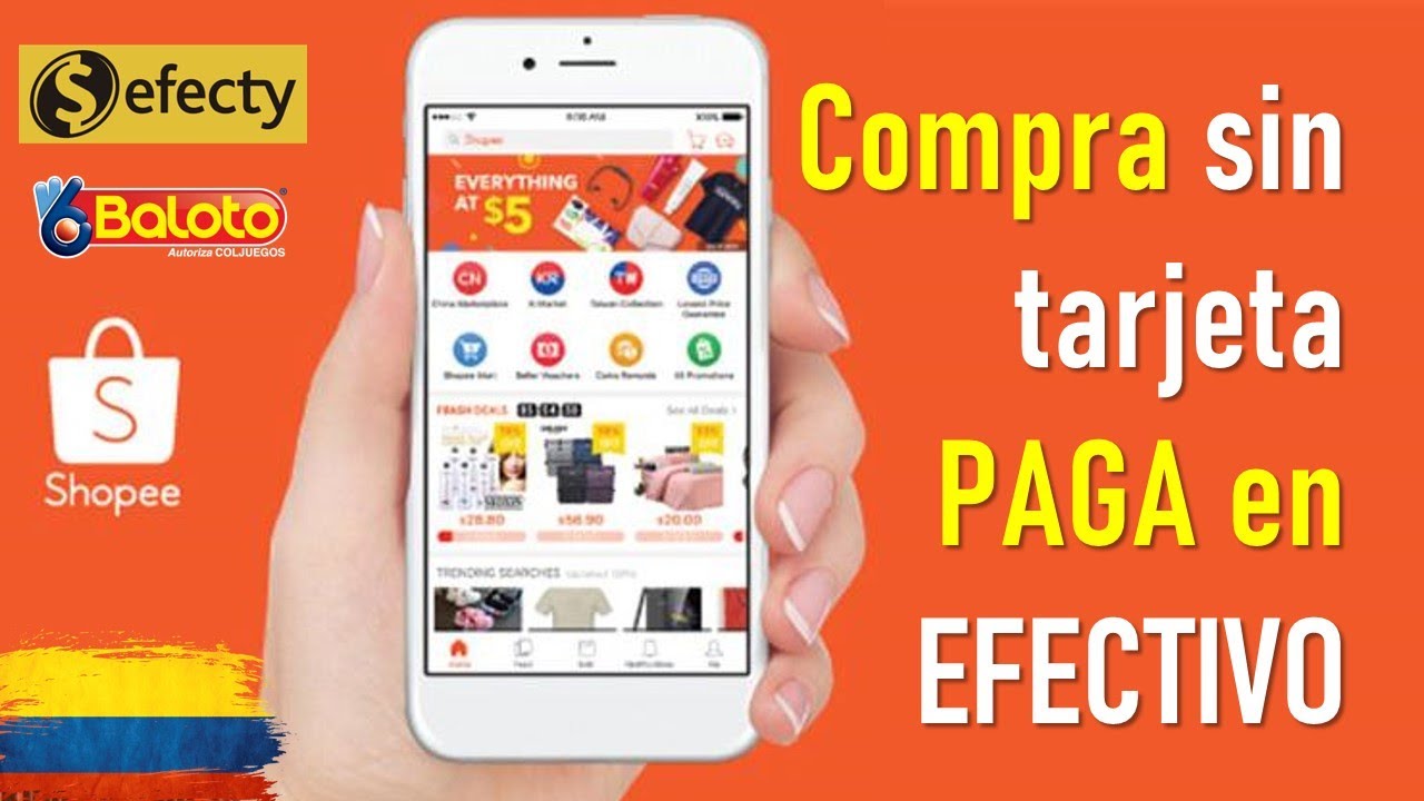 Como comprar por SHOPEE pagando en EFECTIVO 💸 (Baloto o Efecty SIN TARJETA  💳) - YouTube