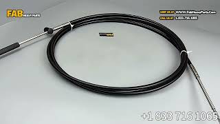 Fab Heavy Parts 2PCS 13FT Shift/ Throttle Cable 881104AX Fits for Mercury Outboard Control Box GEN I