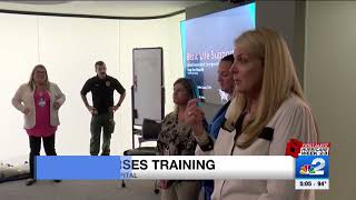 Collier County school nurses get simulator training to treat uncommon student injuries