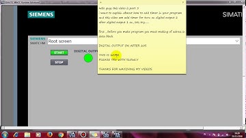 how to add timer with program siemens plc tia portal v14 part#5