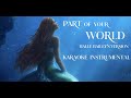 Halle baileys version  part of your world 2023  karaoke instrumental  lyrics