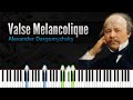 Valse Melancolique - Alexander Dargomyzhsky | Piano Tutorial | Synthesia | How to play