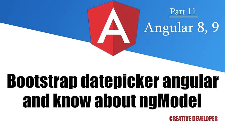 Bootstrap DatePicker and ngModel in angular || DatePicker In angular || Angular || Angular Tutorial