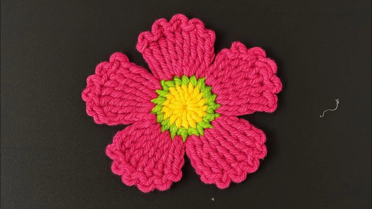 Super Easy Crochet simple Flower Tutorial 