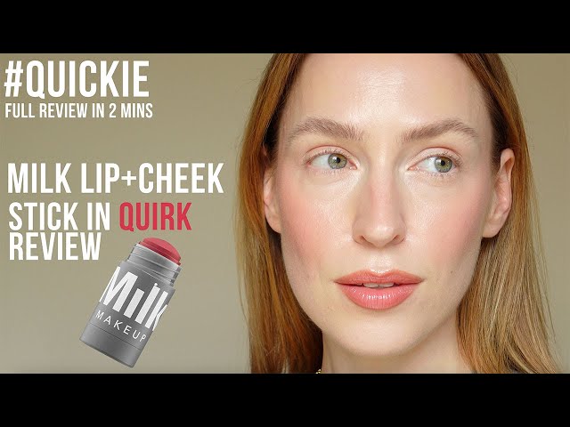 #QUICKIE | MILK Makeup Lip + Cheek Cream Blush Stick in QUIRK review 2024 class=