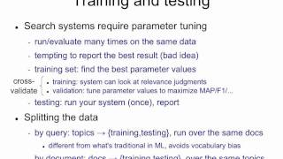 Evaluation 19: training / testing splits